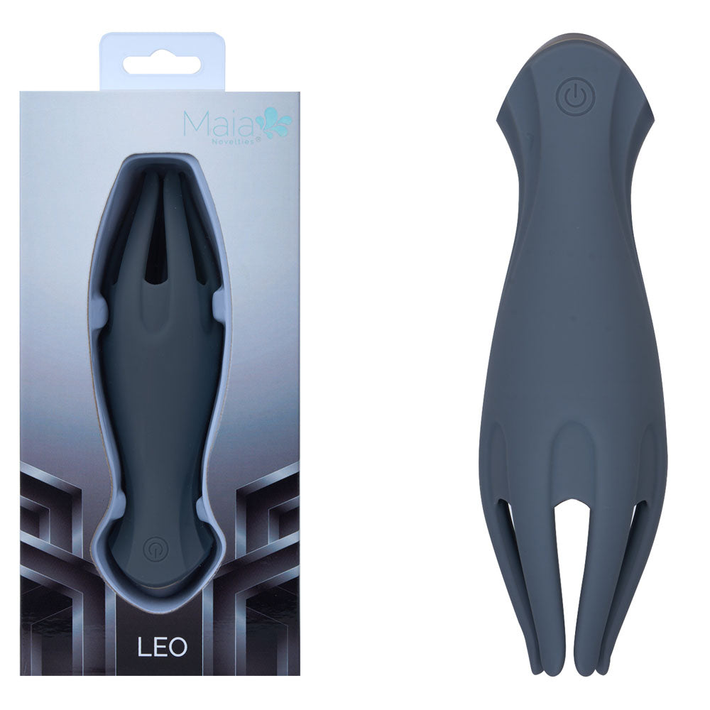 Maia LEO Grey Rechargeable Penis Head Tickler for Men