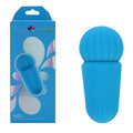 Maia Mini Vibrating Wand – USB Rechargeable Body-Safe Silicone Massager in Blue