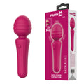 DUUNA Rechargeable Massage Wand - Pink (16.9 cm, Body-Safe Silicone, Versatile Wellness Tool)