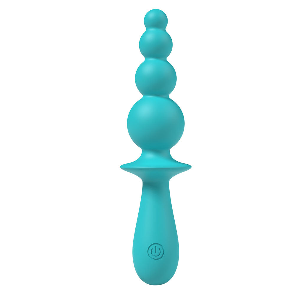 EVAJANE Beaded Vibrator - Teal - 17.1 cm USB Rechargeable Body-Safe Pleasure Toy