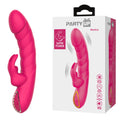 Party Up MONICA - Vibrant Pink USB Rechargeable Rabbit Vibrator (15.8 cm, Body-Safe Silicone)
