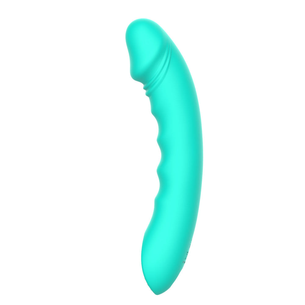 Party Up NIKI - Teal USB Rechargeable Vibrator (15.4 cm, Body-Safe Silicone)
