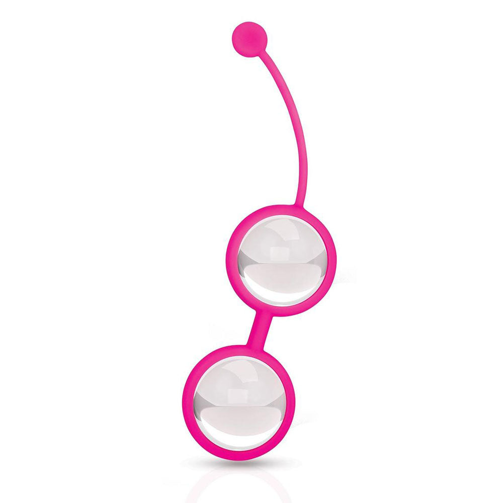 Bodywand Squeeze Crystal Kegel Toner - Weighted Glass Kegel Balls Set for Enhanced Wellness