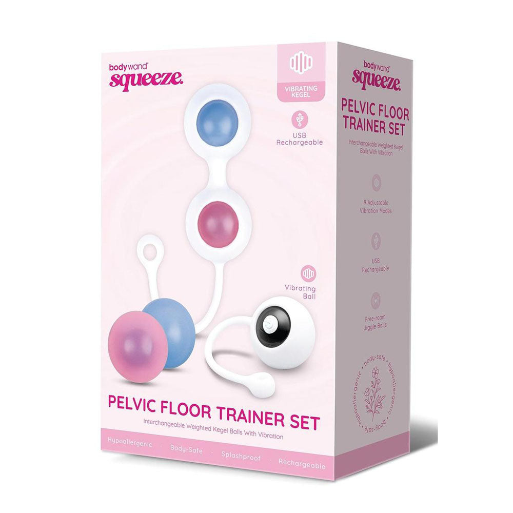 Bodywand Squeeze Weighted Kegel Trainer Set - USB Rechargeable Pelvic Floor Exerciser