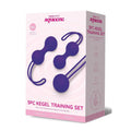 Bodywand Squeeze 3-Piece Kegel Training Set – Purple Weighted Kegel Balls for Enhanced Pelvic Floor Strength