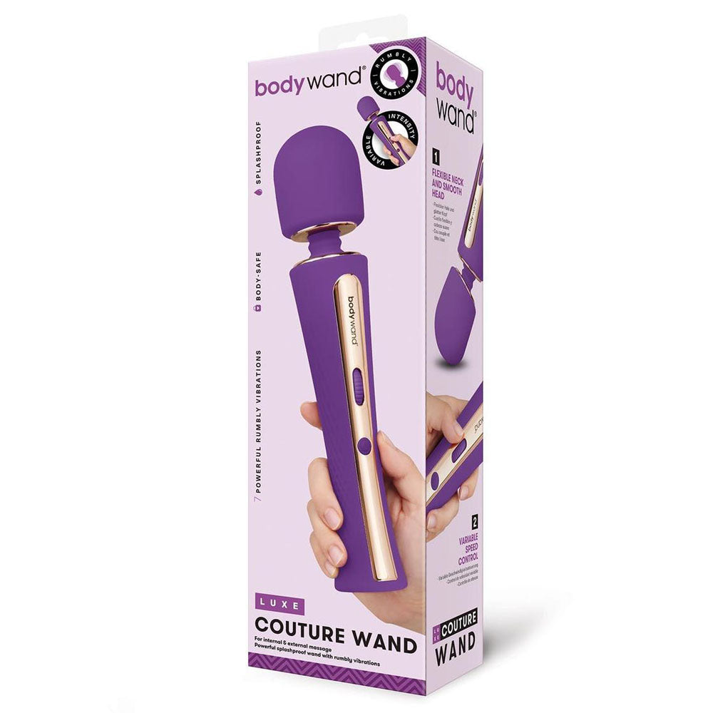 Bodywand Luxe Couture Wand - Purple 28.2 cm USB Rechargeable Massage Device for Relaxation and Wellness