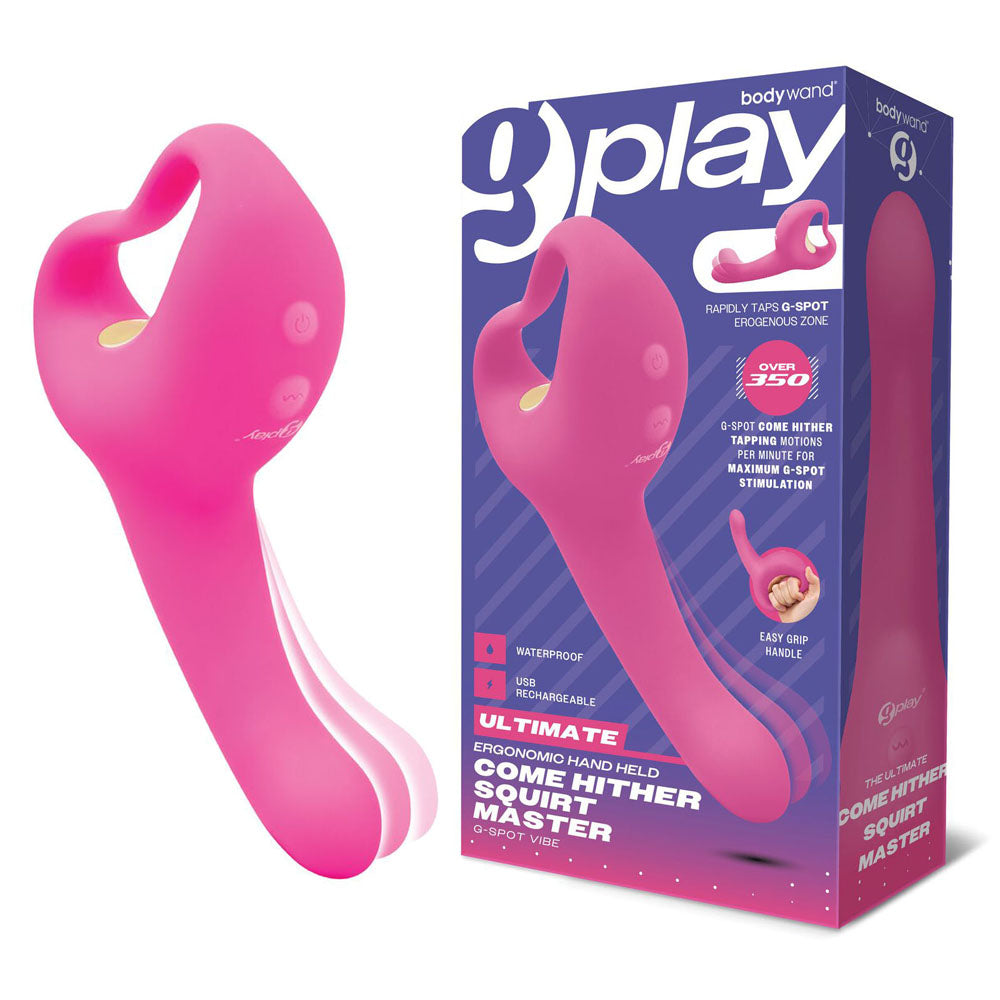 Bodywand G-Play Ultimate Come Hither Squirt Master – Vibrant Pink (USB Rechargeable, 19 cm)