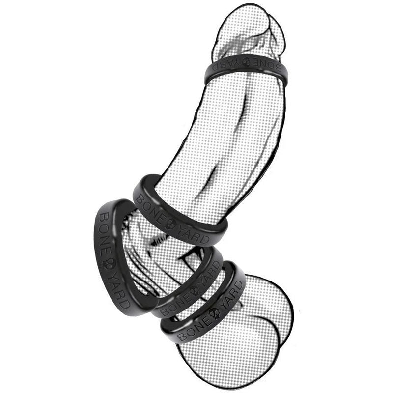 Boneyard 45 mm black silicone cock ring – image 3
