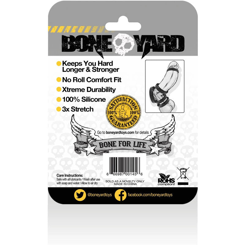 Boneyard 45 mm black silicone cock ring – image 8