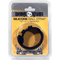 Boneyard Adjustable Silicone Ball Stretcher Ring - Black 3-Snap Design (4 cm, Comfortable Fit)