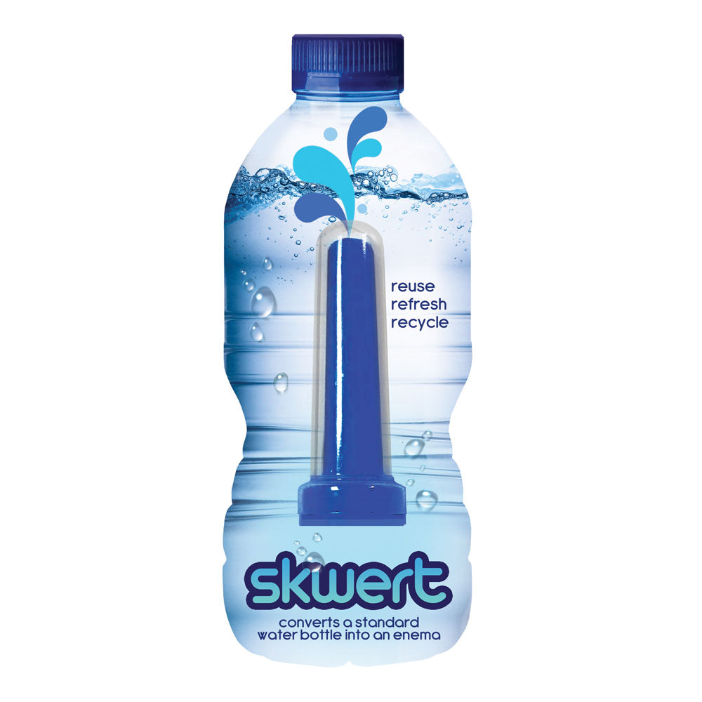 Boneyard Skwert Water Bottle Douche Nozzle - Premium Blue Attachment for Hygienic Cleansing