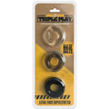 Boneyard Triple Play Body-Safe Cock Ring Set - 3 Adjustable Rings for Enhanced Pleasure