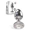 Adam & Eve Anal Plug – Medium, Clear Gem – Metallic – 8.2 cm