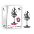 Adam & Eve Anal Plug – Small, Metal – Silver – 7.1 cm