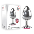 Adam & Eve Anal Plug – Large, Metal – Silver – 10 cm