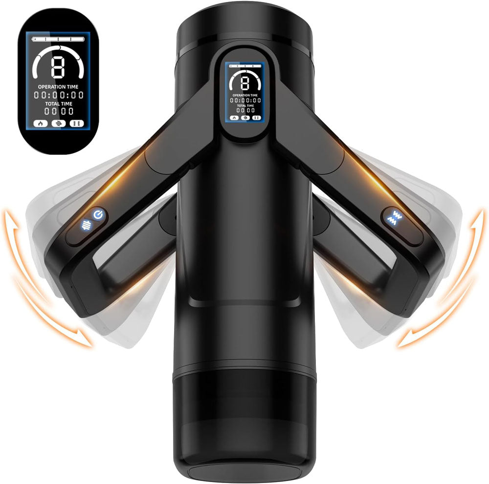 CyberSkin Masturbator – USB Rechargeable, Thrusting – Black