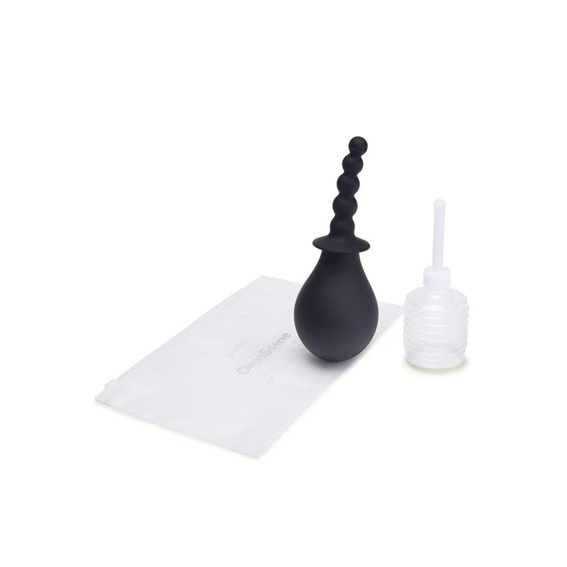 CleanScene Health Care – Beaded Anal Douche Set – 250 ml Capacity – Clear