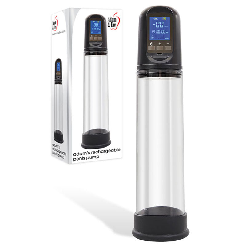 Adam & Eve Penis Pump – USB Rechargeable – Black