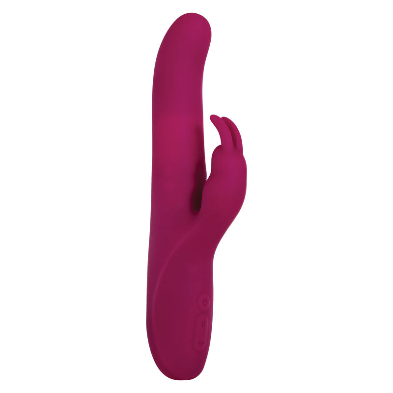 Eve's Twirling Rabbit Thruster - Purple (24.1 cm, USB Rechargeable, Body-Safe Silicone Thrusting Vibrator)