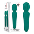 Adam & Eve Mini Rechargeable Pleasure Wand - Green 14.8 cm Body-Safe Silicone Massager
