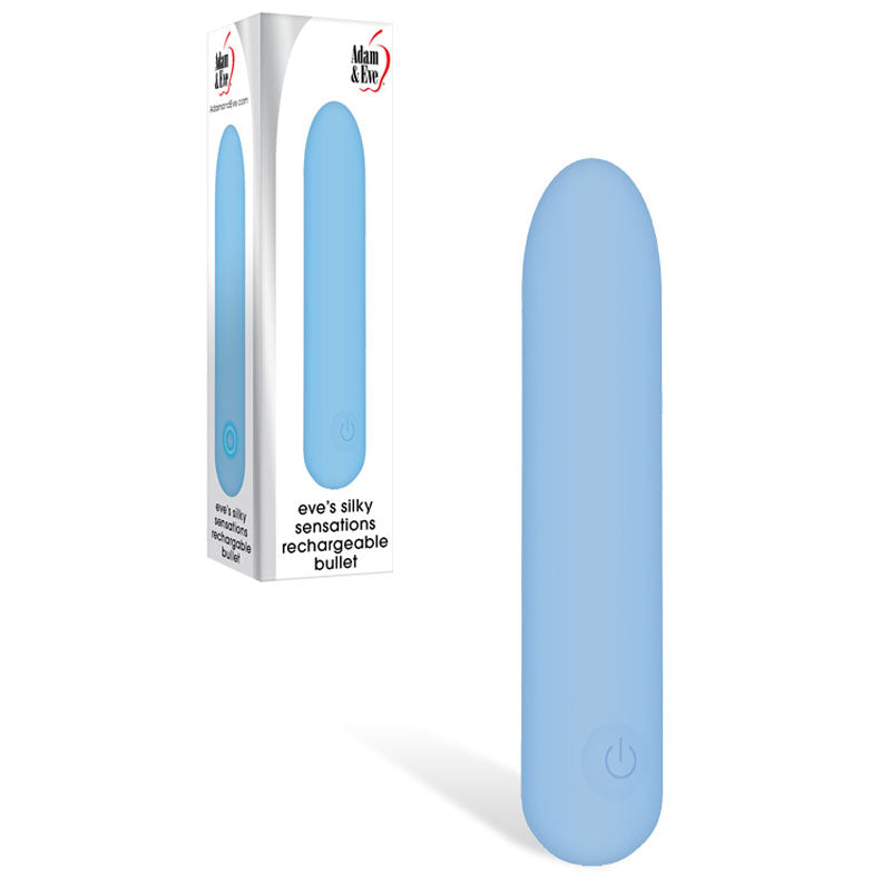 Eve's Silky Sensations Body-Safe Rechargeable Bullet Vibrator - Blue (9.4 cm, USB Rechargeable)
