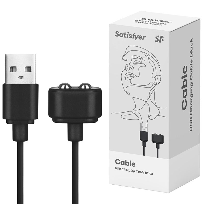 Satisfyer Charging Cable – Magnetic USB – Black