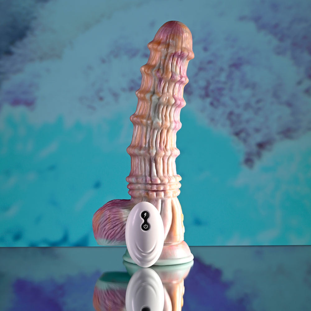 Evolved USB Rechargeable Vibrating Dildo – Body-Safe Silicone, Remote Control – 27.6 cm