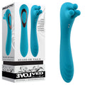 Evolved HEADS OR TAILS - Dual-Ended Massager in Blue (19.3 cm, USB Rechargeable, Body-Safe Silicone)