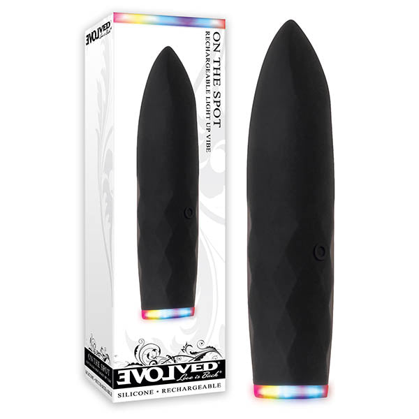 Evolved On The Spot - Black USB Rechargeable Bullet Vibrator (9.1 cm / 3.6'') - Body-Safe & Wellness-Focused