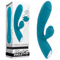 Evolved FIERCE FLICKER Rabbit Vibrator – Blue (19.5 cm, USB Rechargeable, Body-Safe Silicone)
