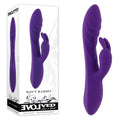 Evolved WAVY RABBIT - Rechargeable Purple Rabbit Vibrator (20.6 cm, Body-Safe Silicone)