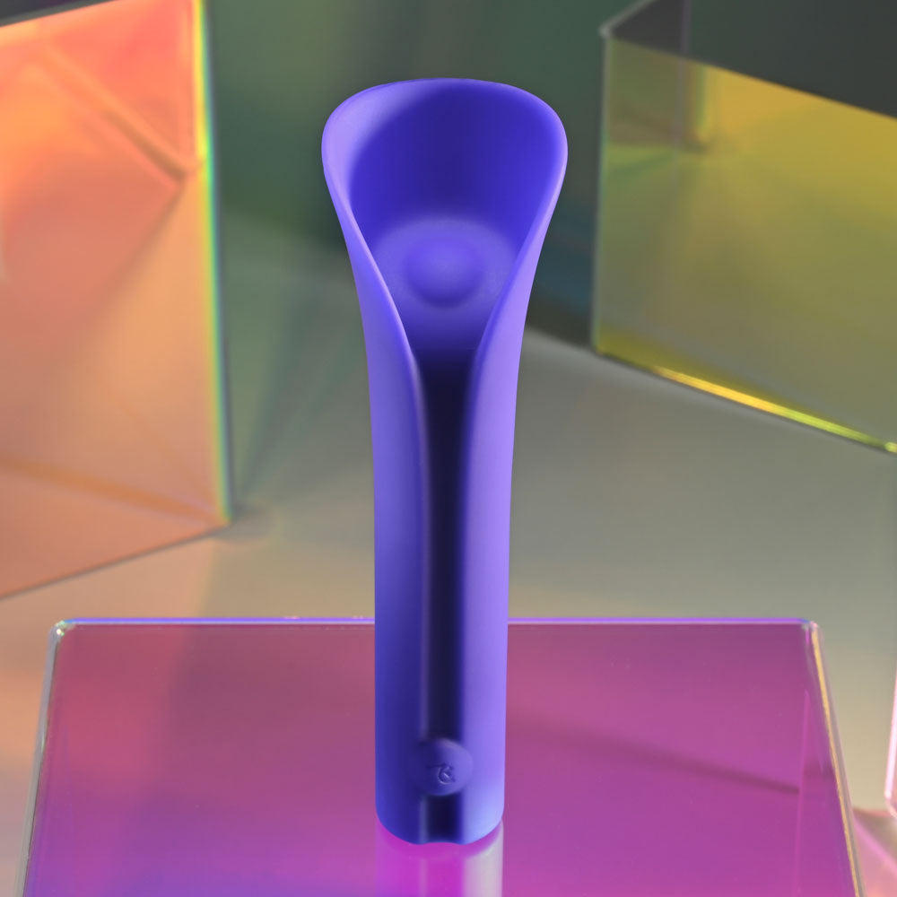 Evolved FULL COVERAGE - USB Rechargeable Purple Bullet Vibrator (11.9 cm, Body-Safe Silicone)