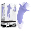 Evolved LIX & KISSES – Body-Safe Silicone Purple Flicking Tongue Stimulator (USB Rechargeable, 18.7 cm)