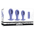 Evolved Body-Safe Silicone Hole Punch Plug Set – Interchangeable Bullet Purple Butt Plugs (3 Sizes, USB Rechargeable)