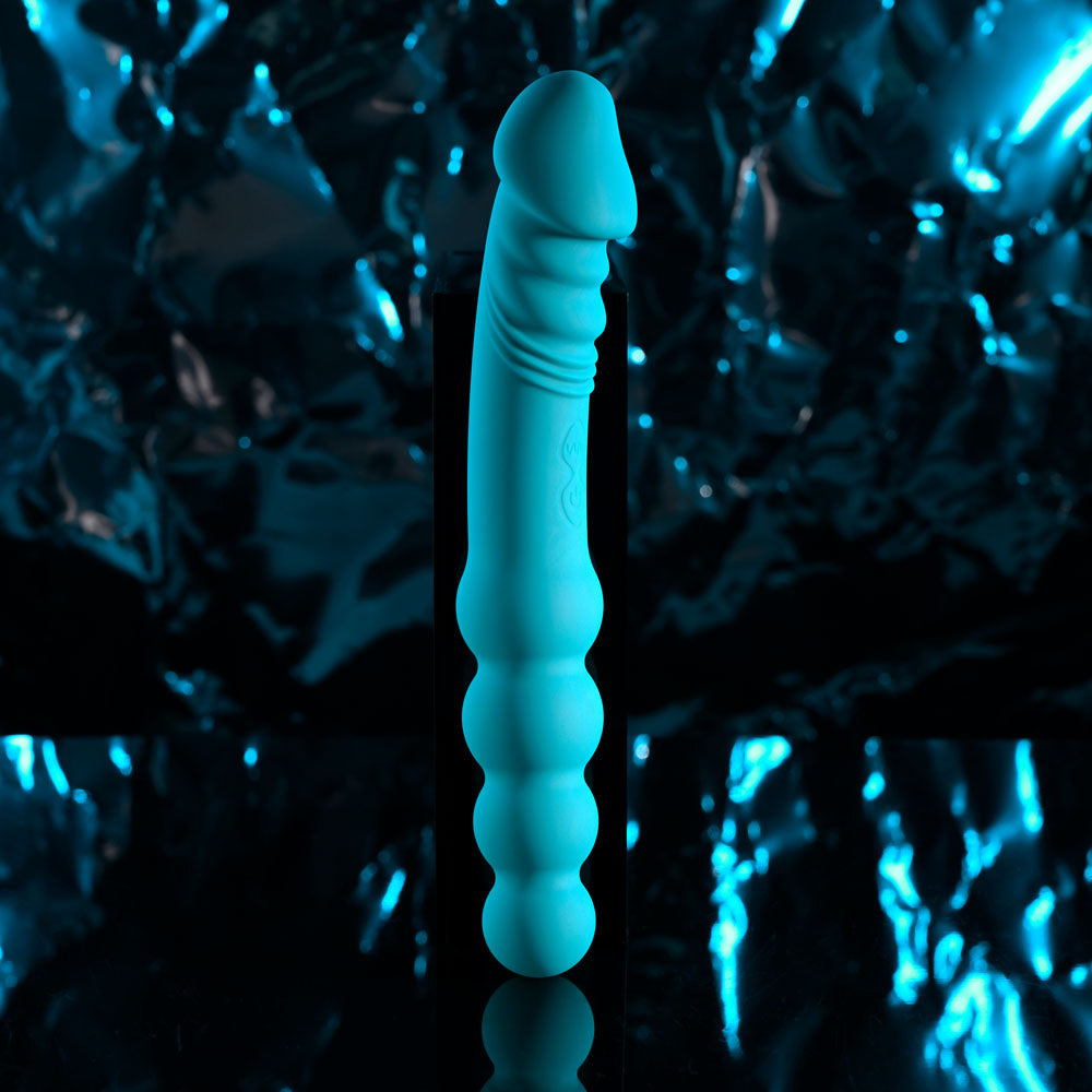Evolved FLIP FLOP - Blue 23.1 cm USB Rechargeable Dual-Ended Vibrator – Body-Safe Silicone for Ultimate Pleasure