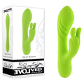 Evolved BRAT BUNNY - Eco-Friendly Green USB Rechargeable Rabbit Vibrator (16.2 cm, Body-Safe Silicone)