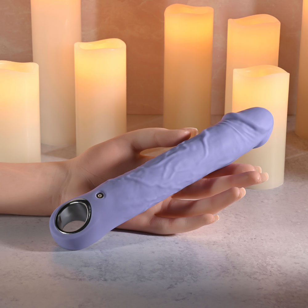 Evolved Large Purple Fantasy Rechargeable Vibrator – 21.8 cm Body-Safe Silicone for Wellness and Pleasure