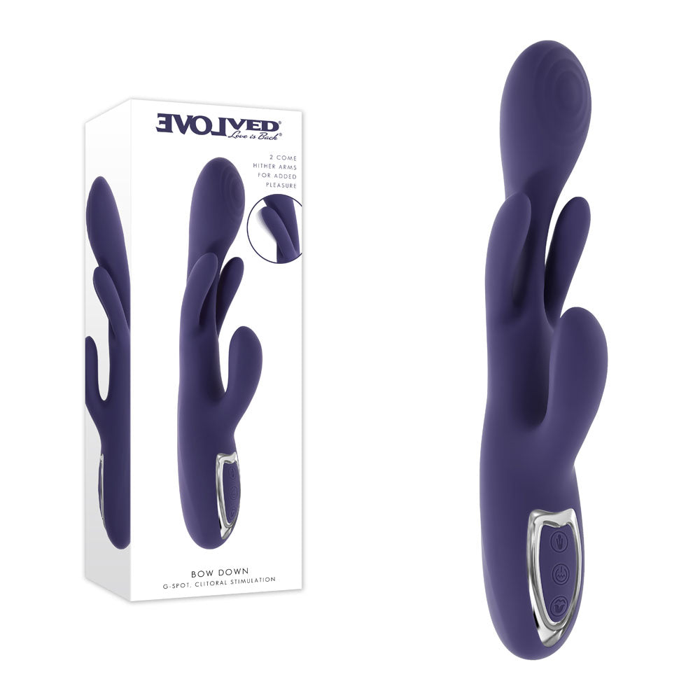 Evolved Vibrator – Rechargeable, Body-Safe Silicone – Purple