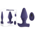 Evolved Starburst purple expanding vibrating butt plug with remote