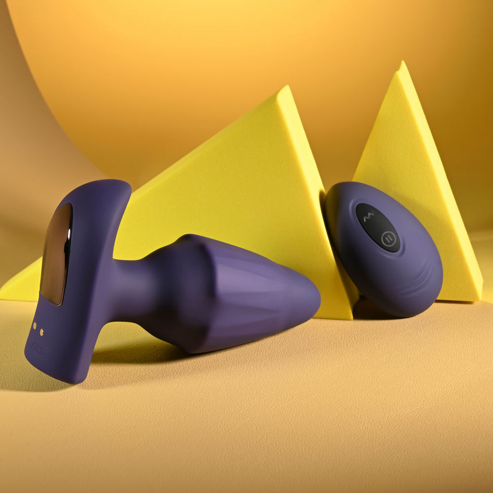 Evolved Starburst purple expanding vibrating butt plug with remote – image 5