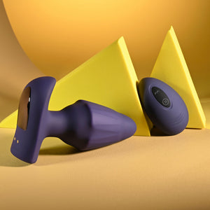 Evolved Starburst purple expanding vibrating butt plug with remote – image 5