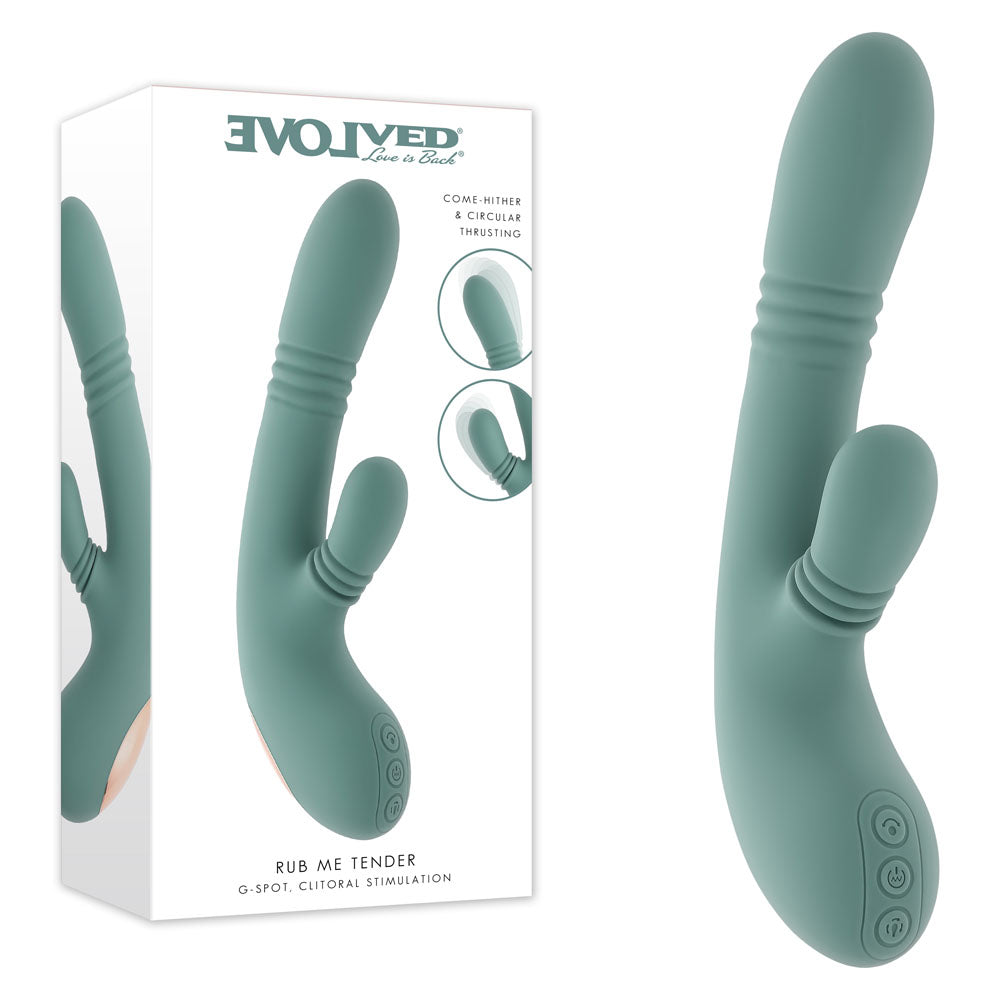 Evolved Rub Me Tender green thrusting rabbit