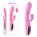 Evolved PUSH THE BUTTON - USB Rechargeable Rabbit Vibrator with G-Spot Stimulator - 23.5 cm Pink Body-Safe Silicone
