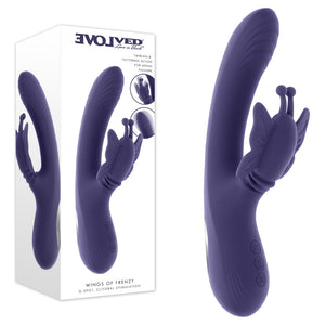 Evolved Wings of Frenzy purple butterfly vibrator