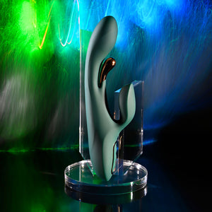 Evolved Golden Goddess green rabbit vibrator – image 3