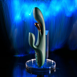 Evolved Golden Goddess green rabbit vibrator – image 4