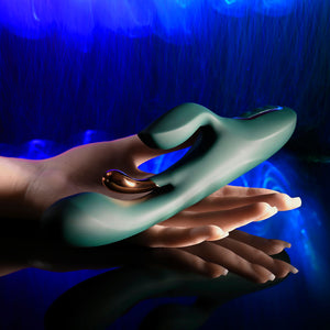 Evolved Golden Goddess green rabbit vibrator – image 7