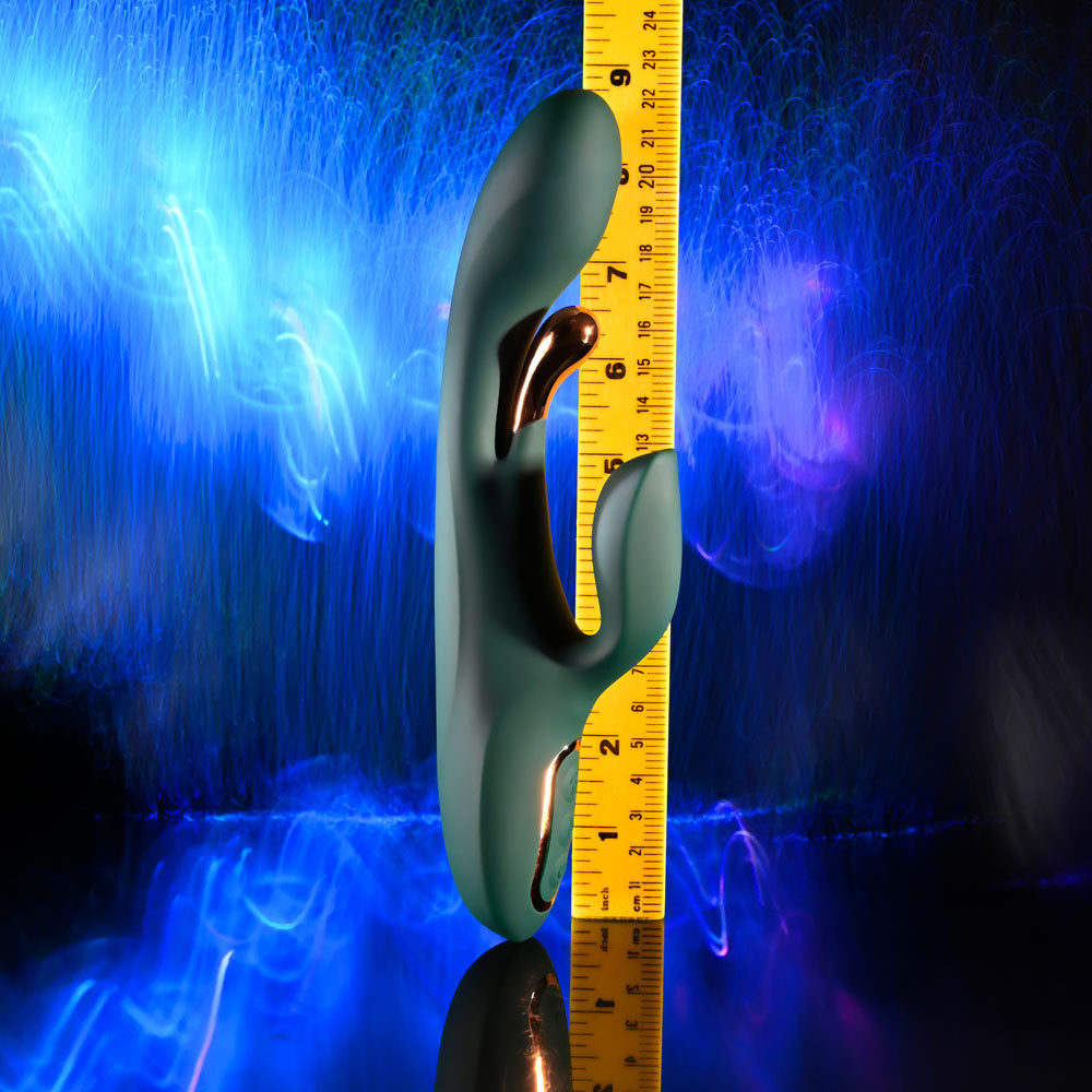 Evolved Golden Goddess green rabbit vibrator – image 8