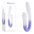 Evolved SPRING LOADED - USB Rechargeable Multi-Tapping Vibrator in White/Purple (23 cm, Body-Safe Silicone)