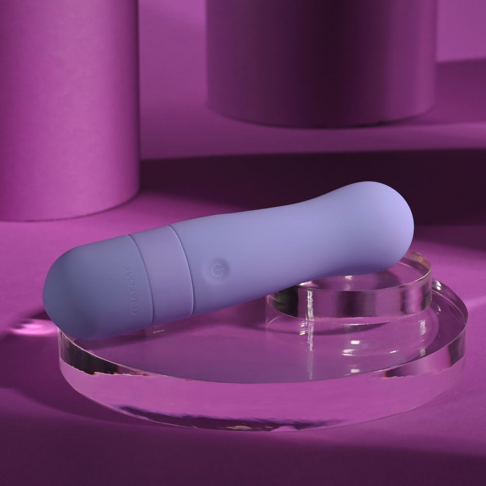 Evolved SQUISHY BULLET - Purple 11 cm Body-Safe USB Rechargeable Vibrator for Wellness
